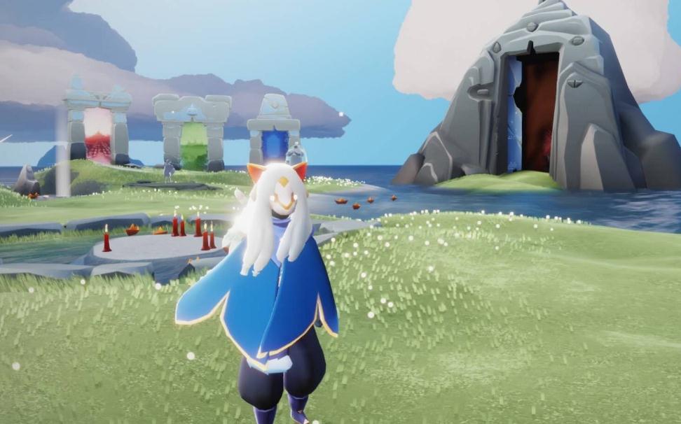 光遇一楼二人门怎么遁地