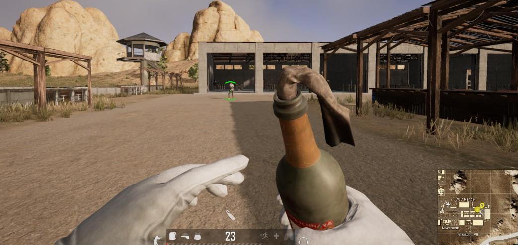 绝地求生中怎么打移动的人