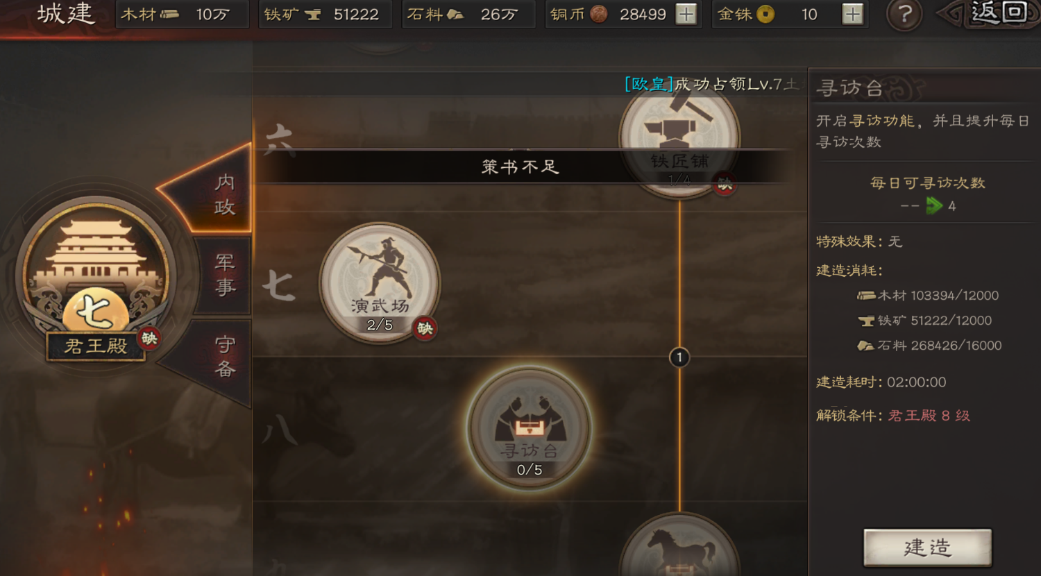 三国志战略版什么最适合建造