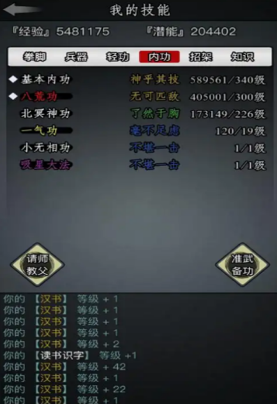 放置江湖天山派练什么内功