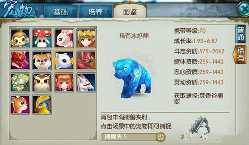 诛仙手游熊宝宝在哪