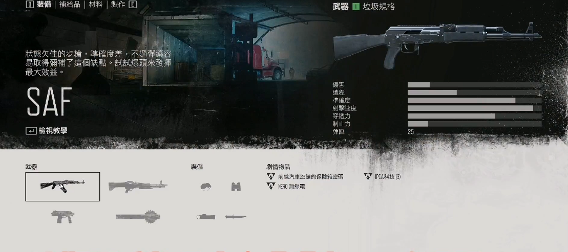 往日不再武器推荐哪个