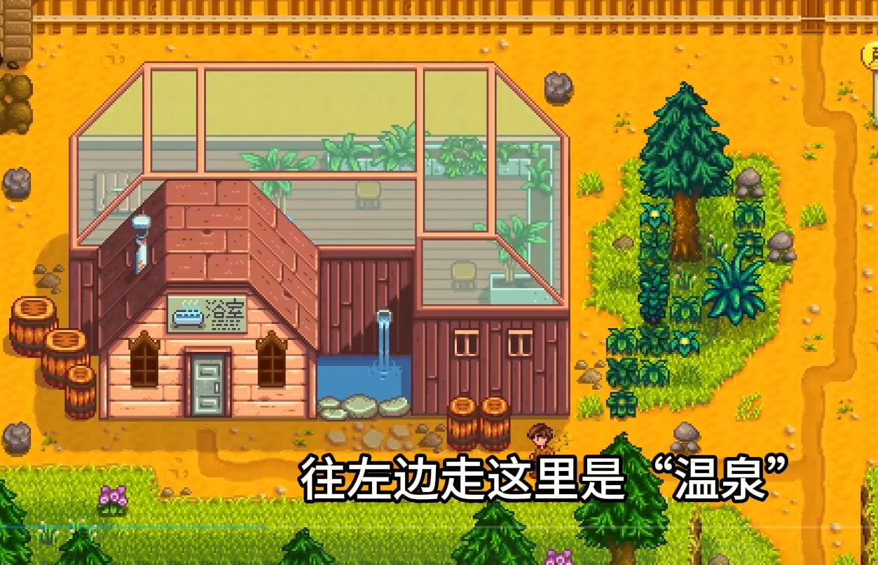 星露谷物语温泉山洞怎么进去