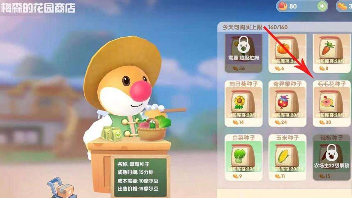 摩尔庄园怎么获得毛毛花