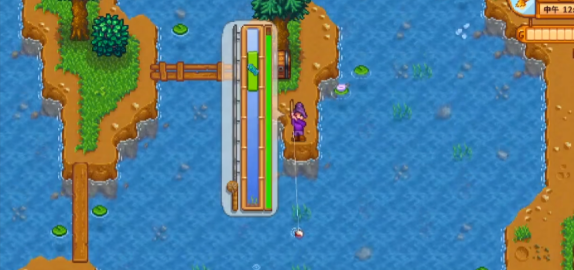 星露谷物语钓鱼怎么收杆