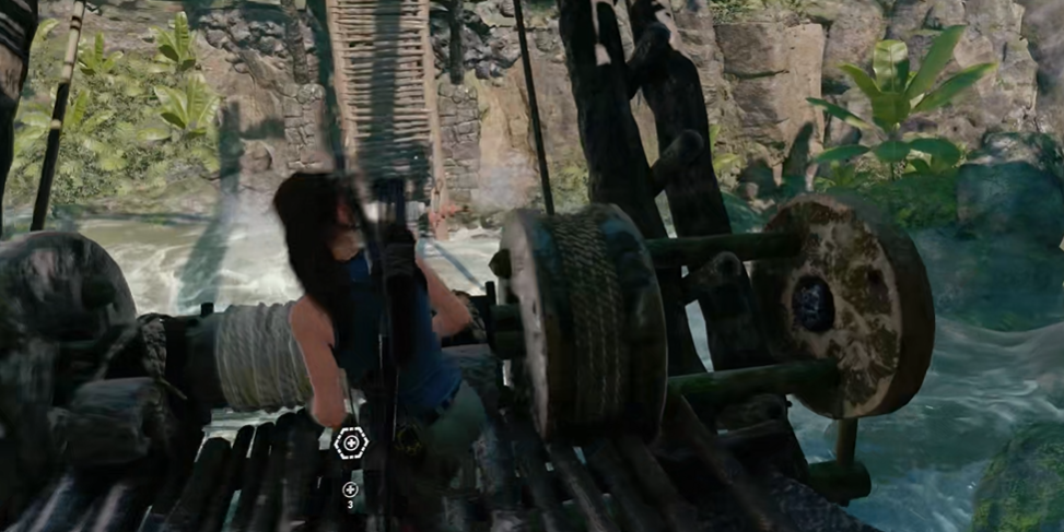 古墓丽影崛起断桥怎么过去