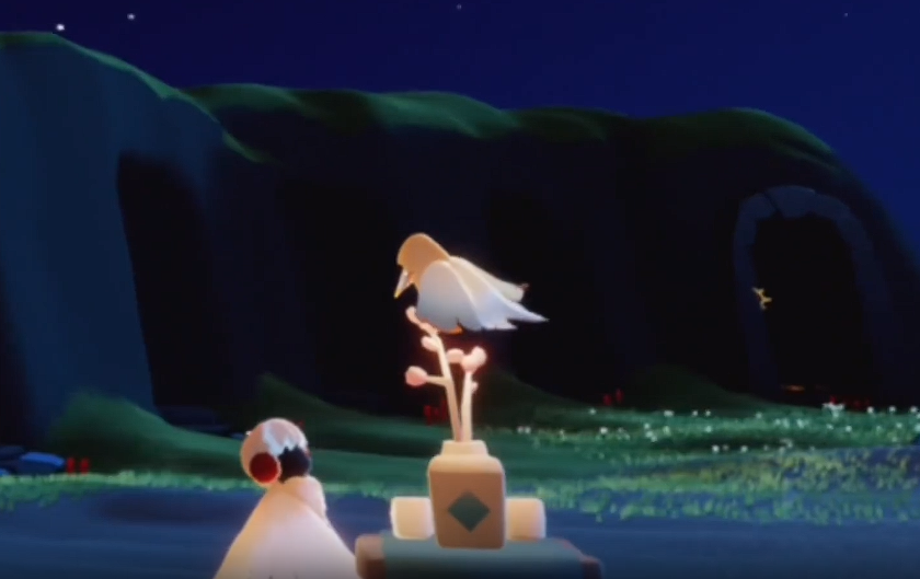 光遇如何让遇境的鸟碰到自己