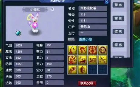 梦幻西游养个什么孩子好