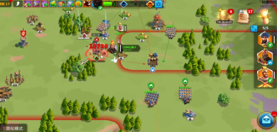 万国觉醒如何控制部队进攻方向