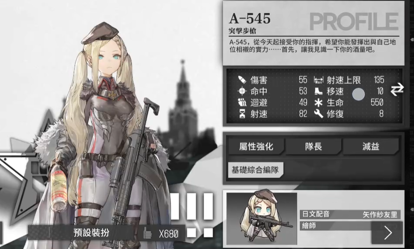 少女前线a-545值得练吗