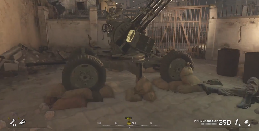 使命召唤4摧毁防空炮怎么过