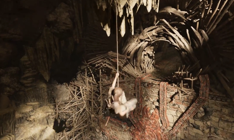 古墓丽影蜘蛛的试炼怎么荡