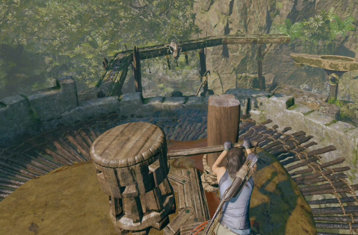 古墓丽影暗影水车那里怎么过