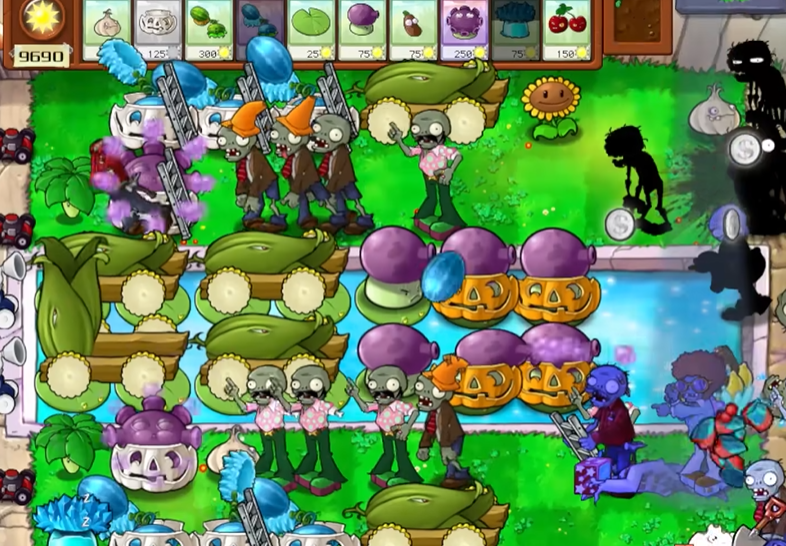 植物大战僵尸无尽模式梯子怎么搭