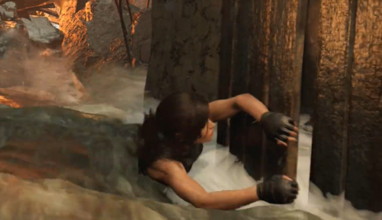 古墓丽影洪水爬墙那里怎么过